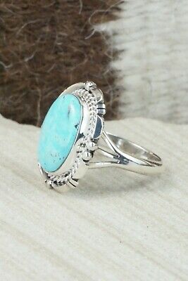 Turquoise & Sterling Silver Ring - Daniel Benally - Size 9