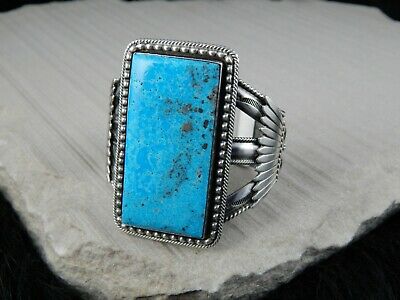 Navajo Turquoise & Sterling Silver Bracelet - Raymond Delgarito - High Lonesome Trading