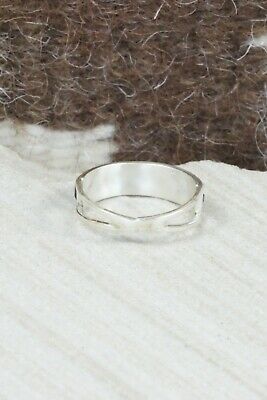 White Buffalo & Sterling Silver Ring - Gloria Waseta - Size 6.25