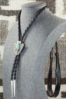Turquoise & Sterling Silver Bolo Tie - Delbert Arviso