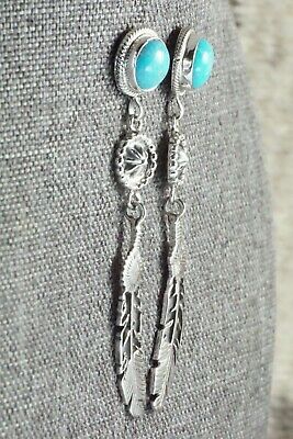 Turquoise & Sterling Silver Earrings - Annie Spencer