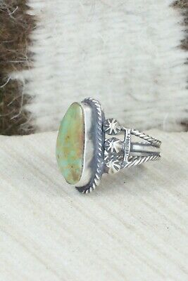 Turquoise & Sterling Silver Ring - Samuel Yellowhair - Size 5.5