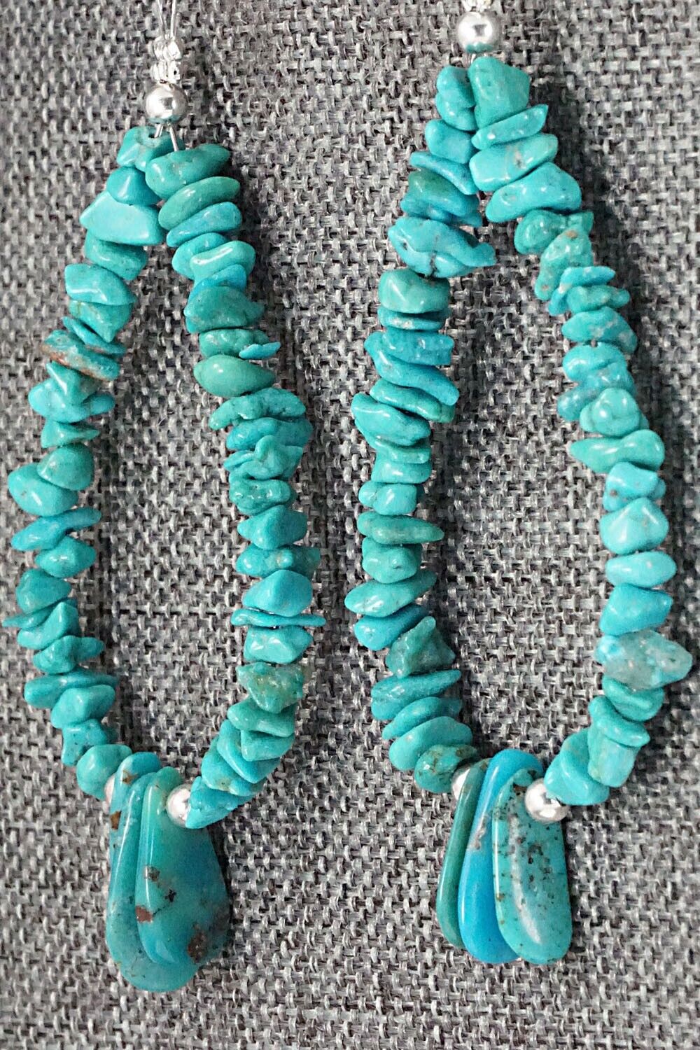 Turquoise & Sterling Silver Earrings - Tammy Nolcot