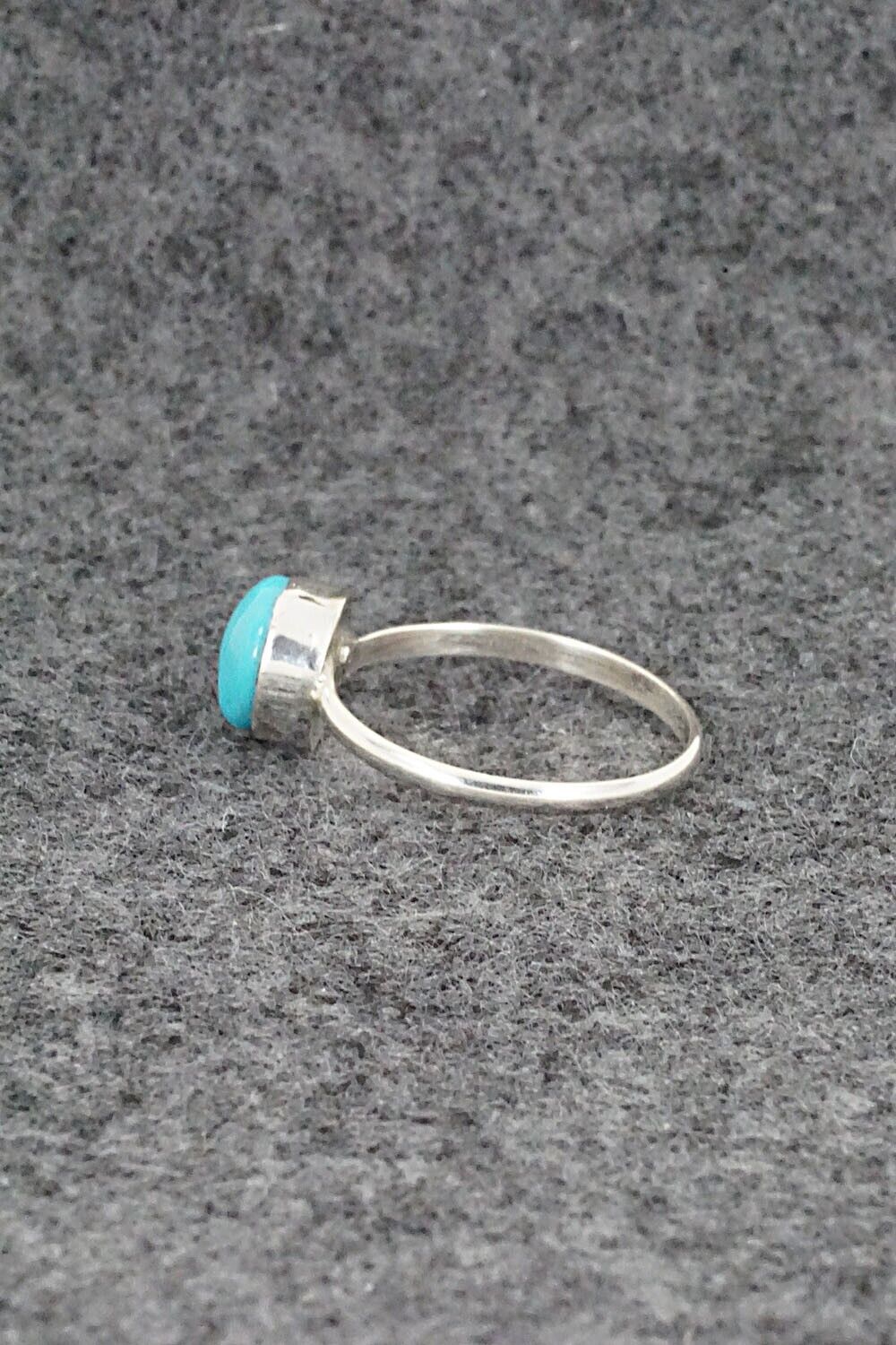 Turquoise & Sterling Silver Ring - Trista Slow - Size 4.75