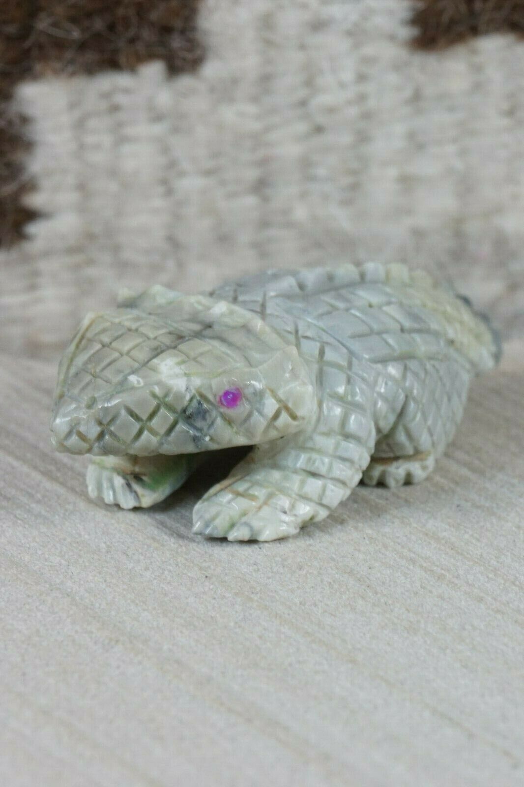 Horned Toad Zuni Fetish Carving - Jonas Hastito - High Lonesome Trading