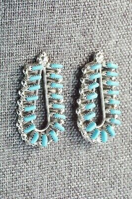 Turquoise & Sterling Silver Earrings - Vickie Johnson - High Lonesome Trading