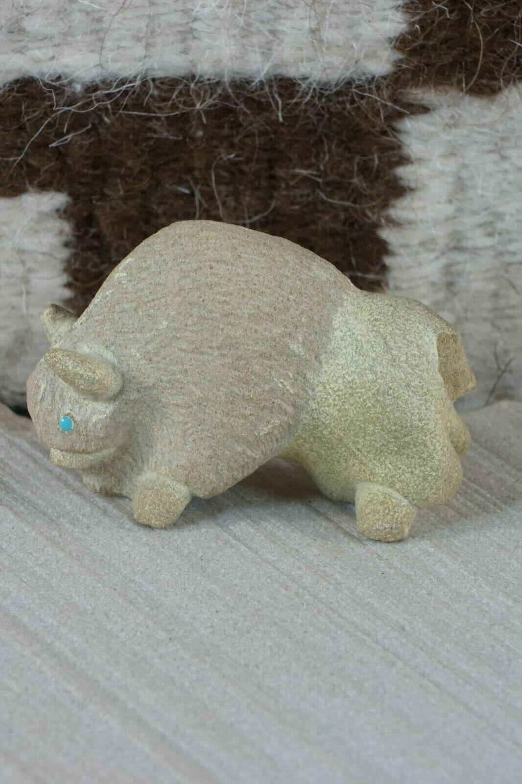 Buffalo Zuni Fetish Carving - Vince Chavez - High Lonesome Trading