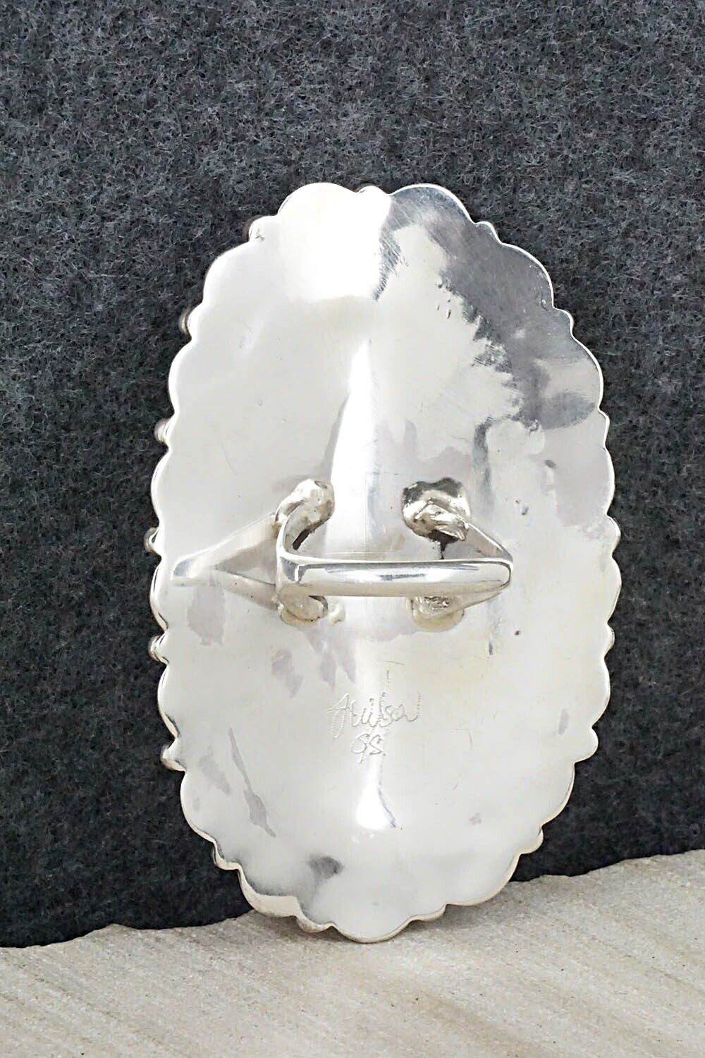 White Buffalo & Sterling Silver Ring - Jaz Wilson - Size 8.5