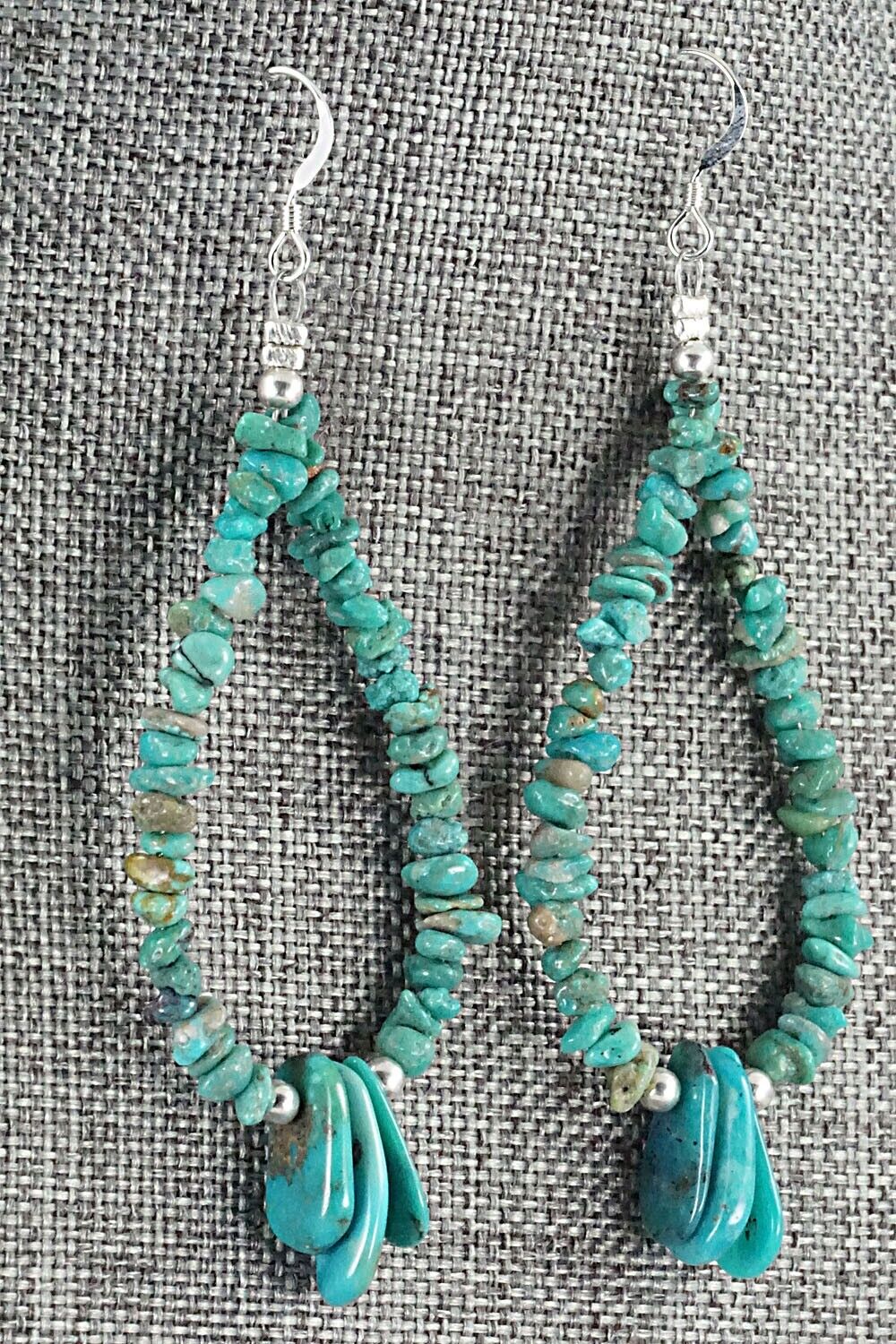 Turquoise & Sterling Silver Earrings - Tammy Nolcot