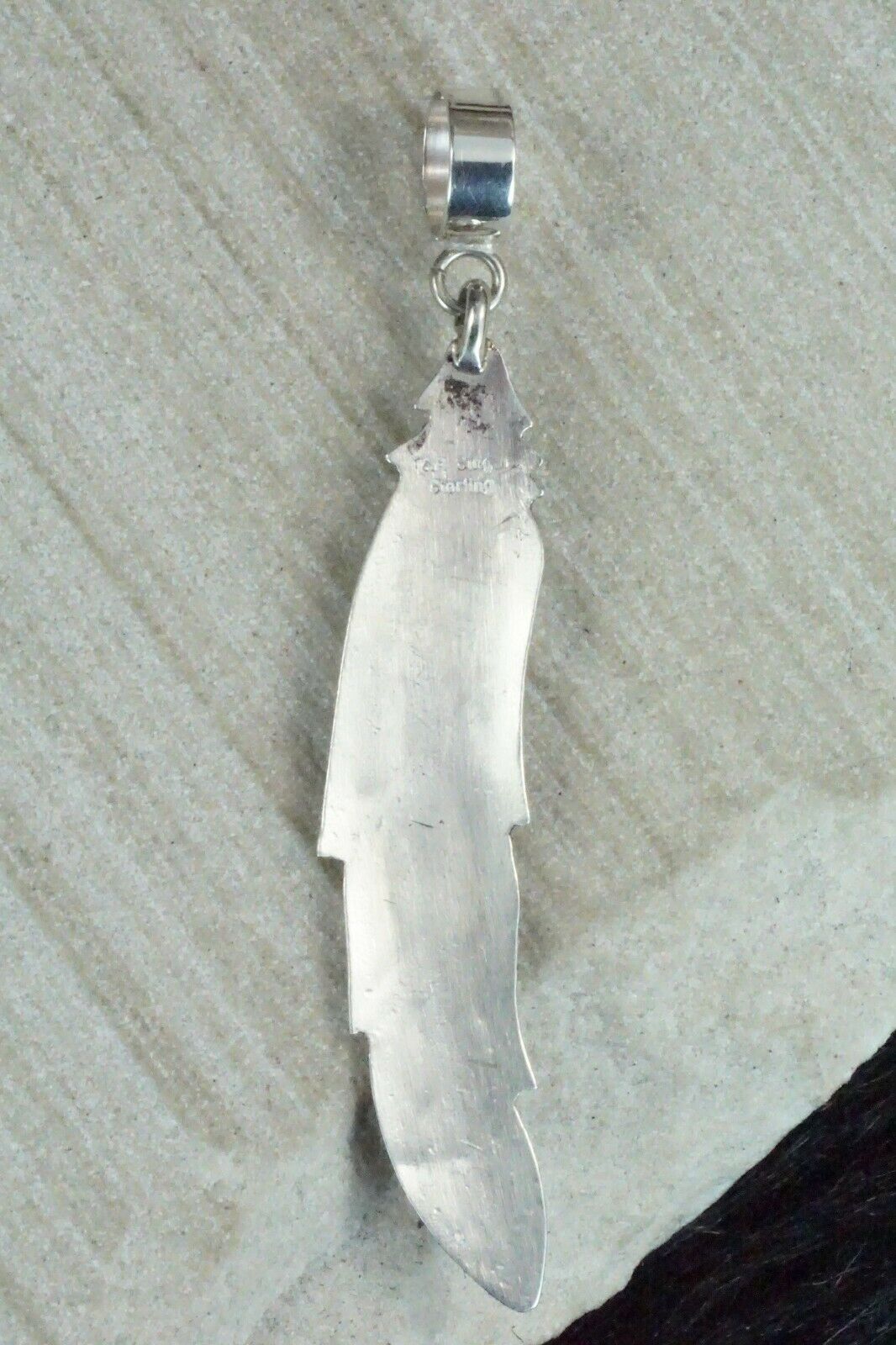 Turquoise & Sterling Silver Pendant - Richard Singer