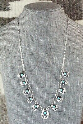 Turquoise & Sterling Silver Necklace - Leta Parker