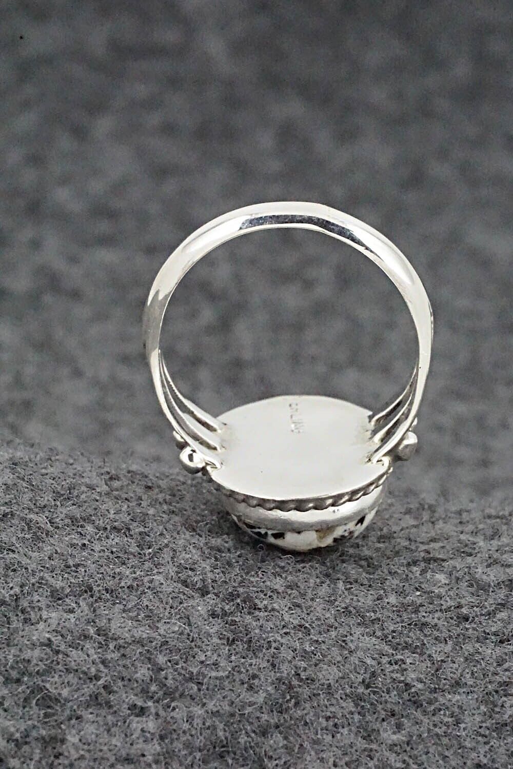 White Buffalo & Sterling Silver Ring - Grace Kenneth - Size 8