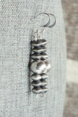 Sterling Silver Navajo Pearl Earrings - Preston Haley