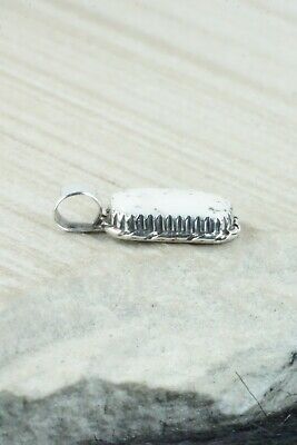 White Buffalo & Sterling Silver Pendant - Alvin Joe