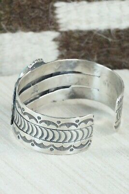 Navajo Turquoise and Sterling Silver Bracelet - Raymond Delgarito