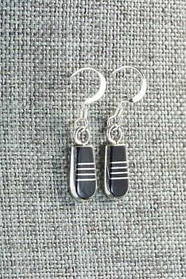 Onyx & Sterling Silver Earrings - Valentino Laate