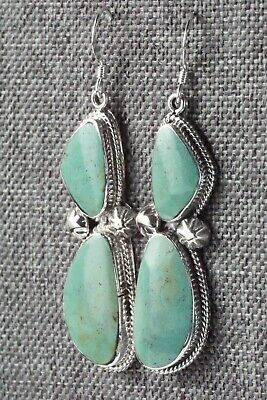 Turquoise & Sterling Silver Earrings - Lee Shorty