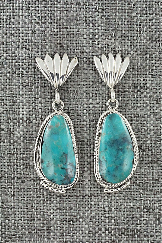 Turquoise and Sterling Silver Earrings - Sharon McCarthy