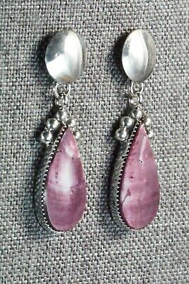 Spiny Oyster and Sterling Silver Earrings - Selina Warner