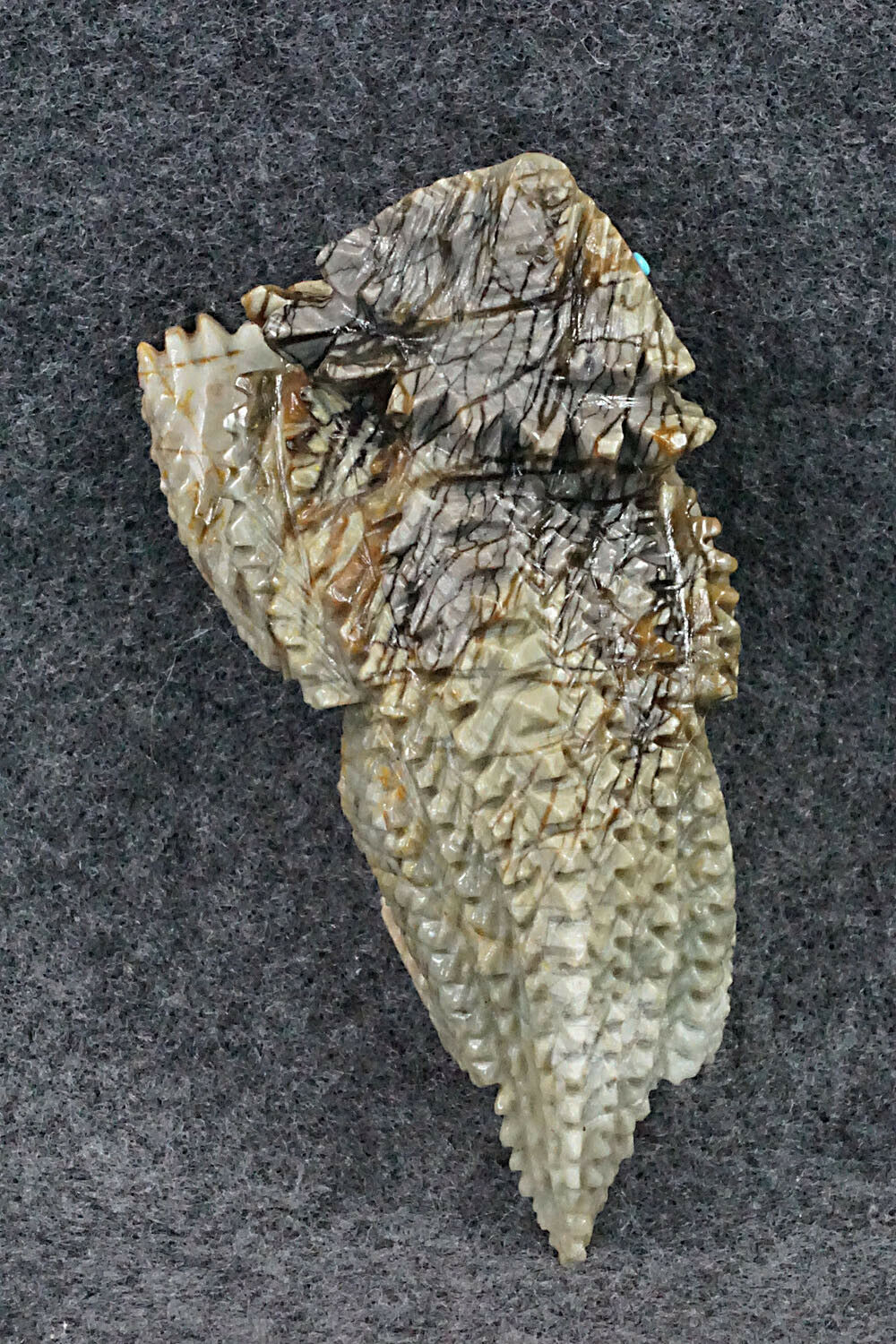 Horned Toad Zuni Fetish Carving - Alvin Haloo
