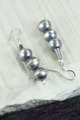 Turquoise & Sterling Silver Squash Blossom and Earrings - Gilbert Martin