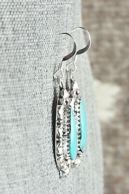 Turquoise & Sterling Silver Earrings - Annie Spencer