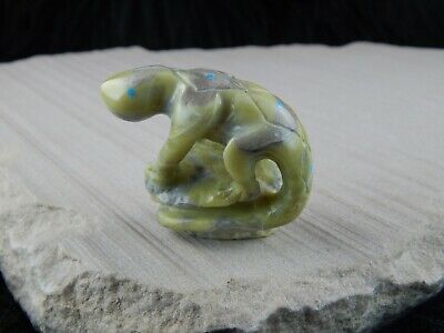 Lizard Zuni Fetish Carving - Chris Pooacha - High Lonesome Trading