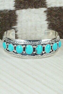 Turquoise and Sterling Silver Bracelet - Harry Yazzie - High Lonesome Trading