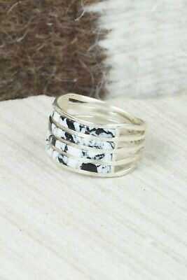 White Buffalo & Sterling Silver Ring - Claresse Kylestewa - Size 7.5