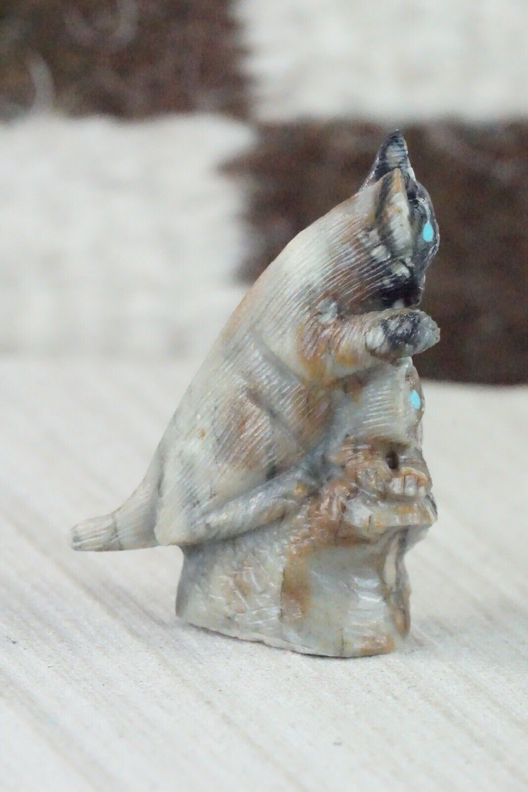 Bobcat Zuni Fetish Carving - Colin Weeka