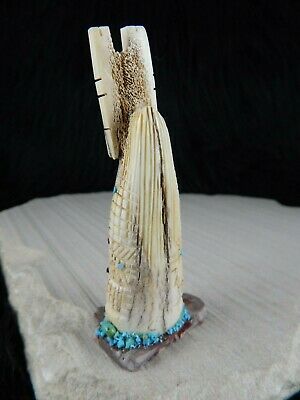 Corn Maiden Zuni Fetish Carving - Carl Etsate - Zuni Maiden Carving - High Lonesome Trading