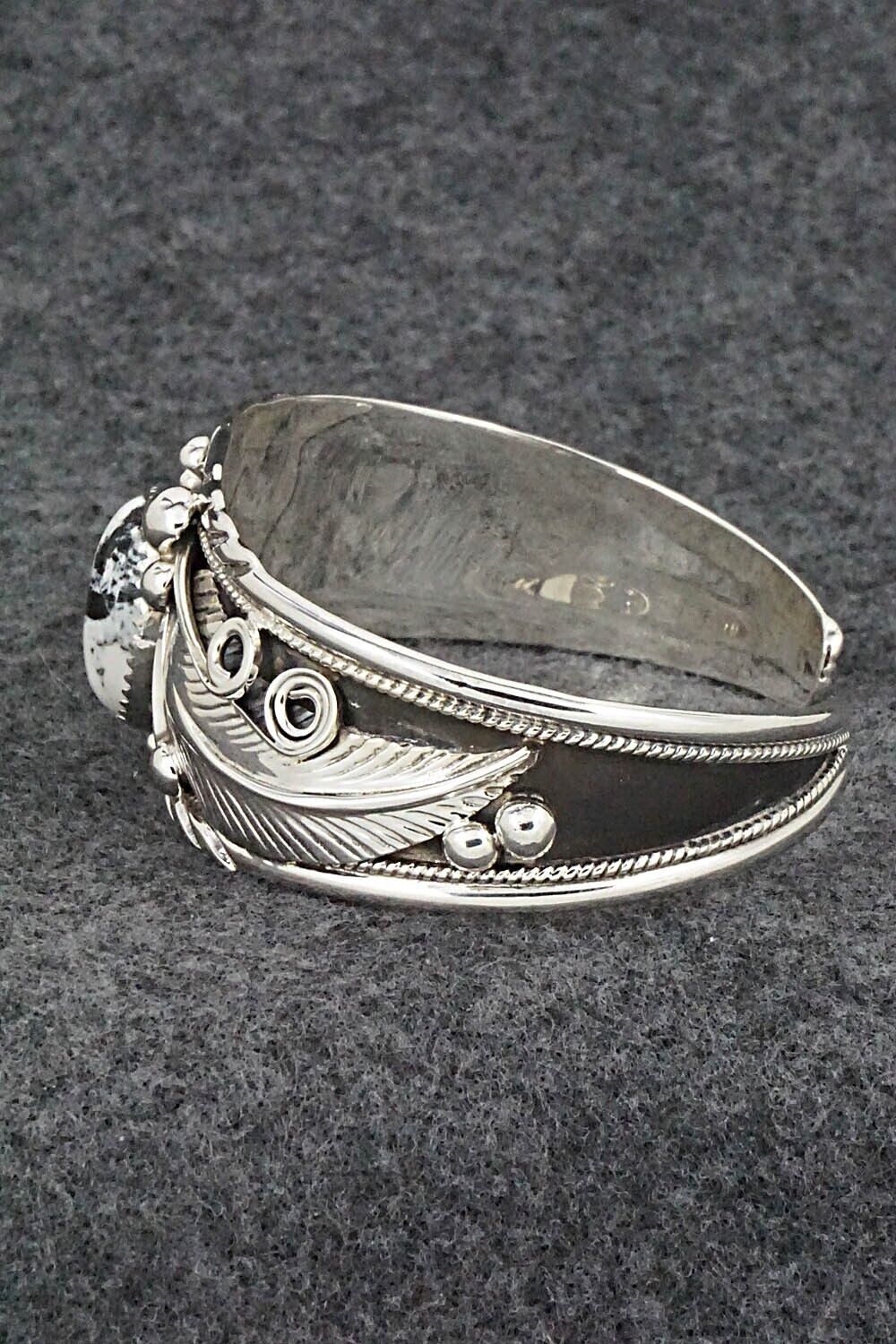 White Buffalo & Sterling Silver Bracelet - Davey Morgan