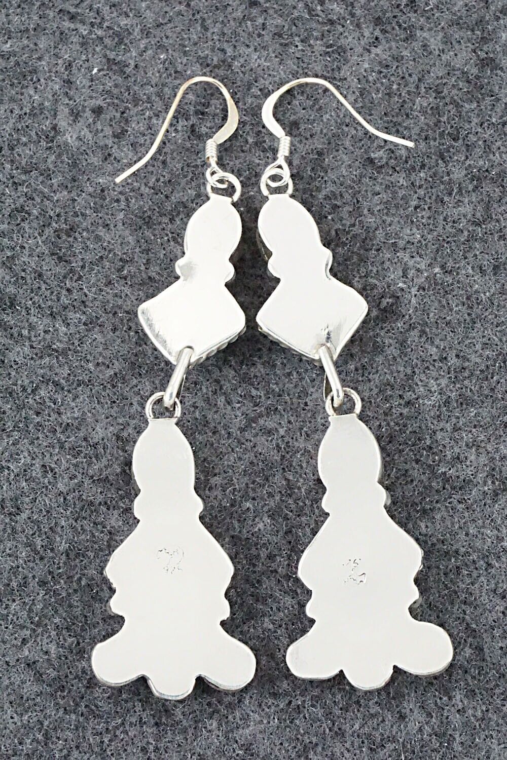Turquoise, Spiny Oyster & Sterling Silver Earrings - Sharon McCarthy