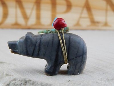 Bear Zuni Fetish Carving - Douglas Martza - High Lonesome Trading