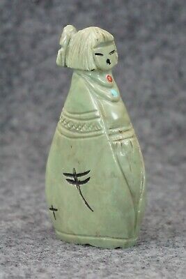 Corn Maiden Zuni Fetish Carving - Sandra Quandelacy