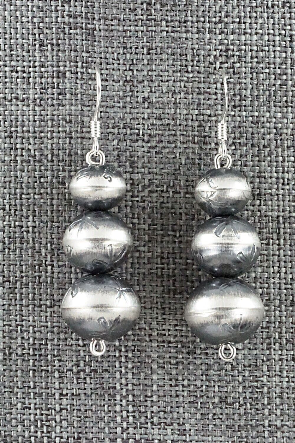 Navajo Pearl Sterling Silver Necklace Set - Preston Haley