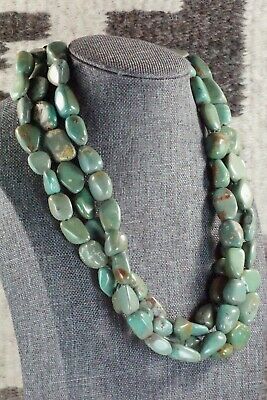 Turquoise & Sterling Silver Necklace - Navajo