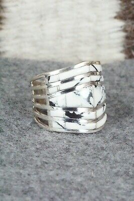 White Buffalo & Sterling Silver Ring - Andrew Enrico - Size 7.25