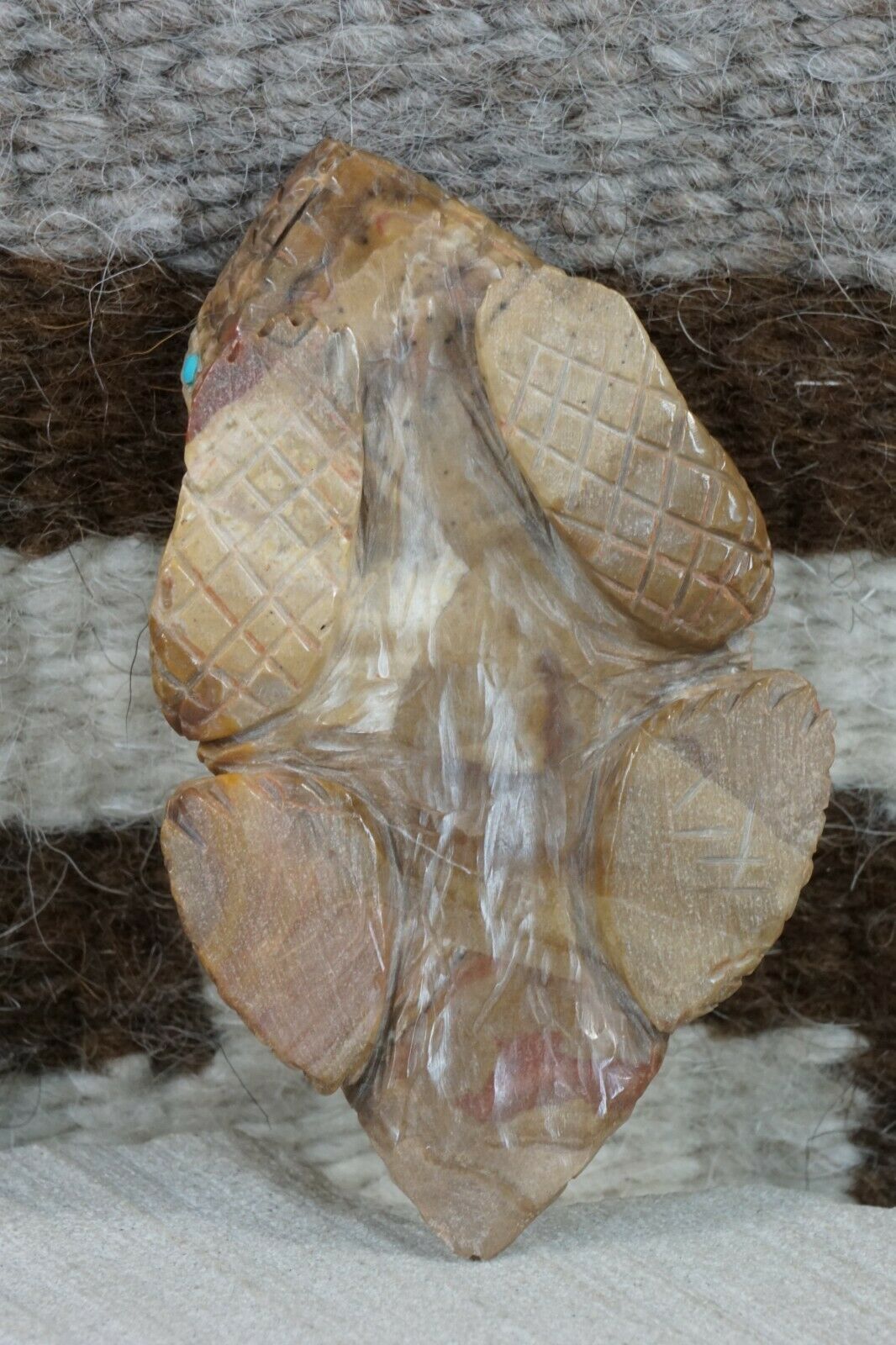Horned Toad Zuni Fetish Carving - Jonas Hastito