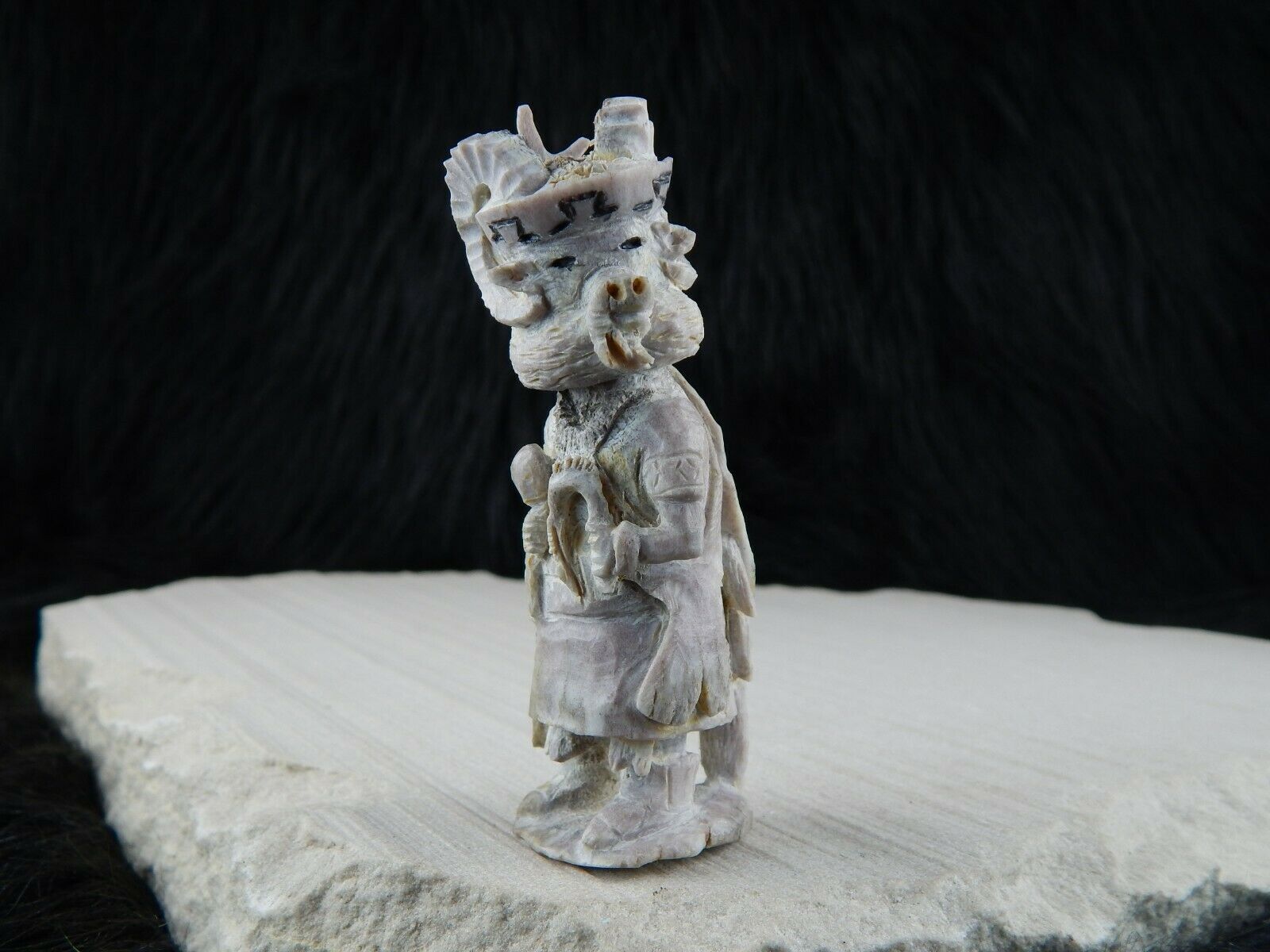Dancer Zuni Fetish Carving - Lewis Malie Jr. - High Lonesome Trading