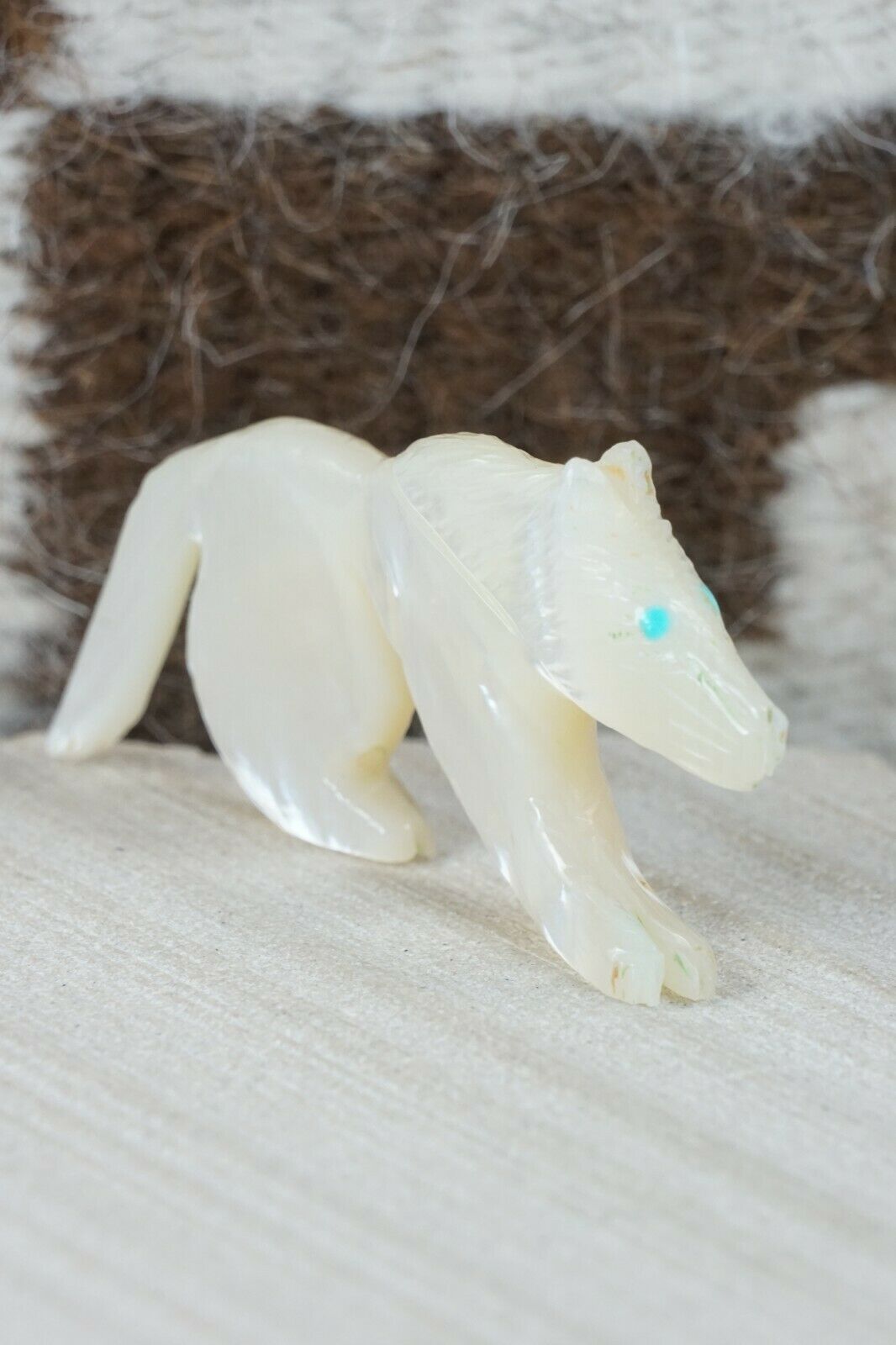 Wolf Zuni Fetish Carving - Jonas Hastito