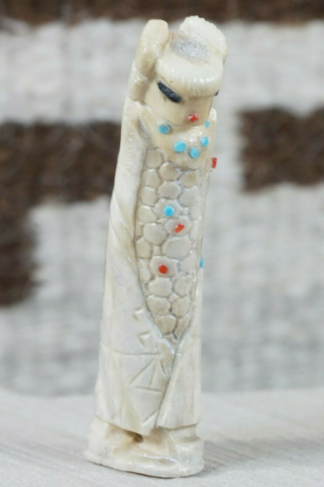 Corn Maiden Zuni Fetish Carving - Derrick Kaamasee - High Lonesome Trading