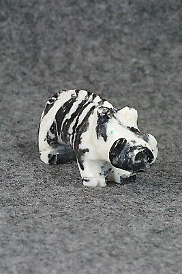 Hog Zuni Fetish Carving - Cody Nastacio
