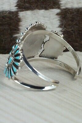 Turquoise & Sterling Silver Bracelet and Ring - Size 9 - Carlos Tsipa