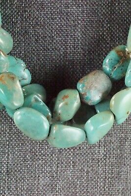 Turquoise & Sterling Silver Necklace - Navajo