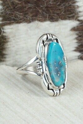 Turquoise and Sterling Silver Ring - Ray Jack - Size 10