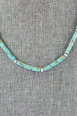 Turquoise & Sterling Silver Necklace - Navajo