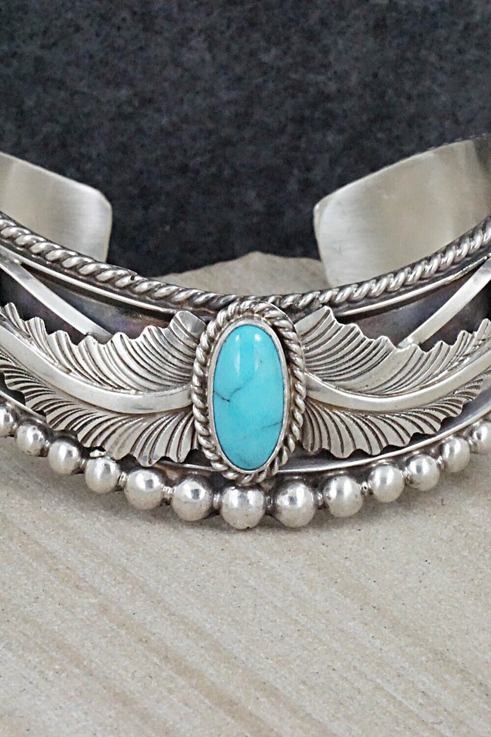 Turquoise & Sterling Silver Bracelet - Tom Lewis