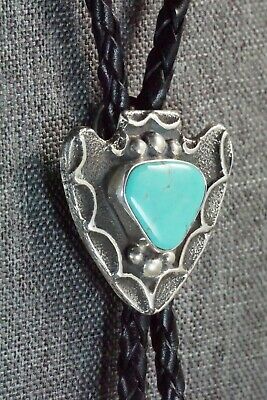 Turquoise & Sterling Silver Bolo Tie - Delbert Arviso