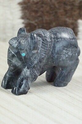 Buffalo Zuni Fetish Carving - Derrick Kaamasee